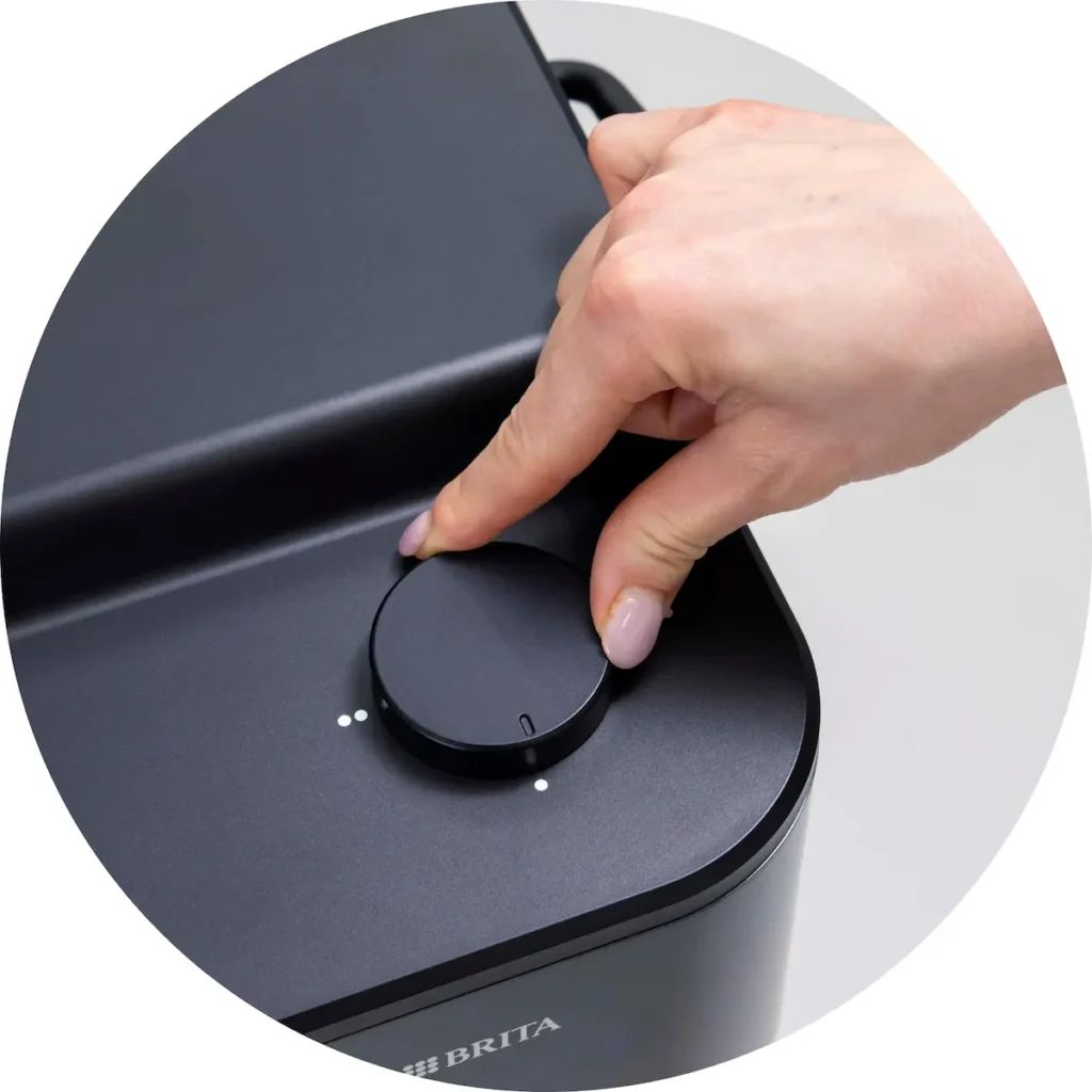 微炭酸から強炭酸まで、４段階で好みの炭酸濃度が選べる